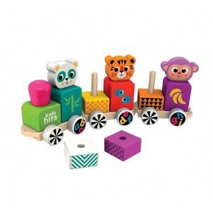 NEW KIDS HITS kid's happy friends wooden train in multi